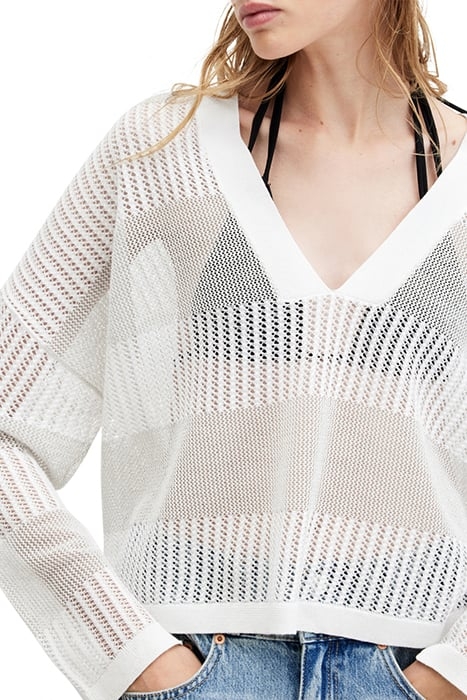 MISHA V NECK WHITE 6