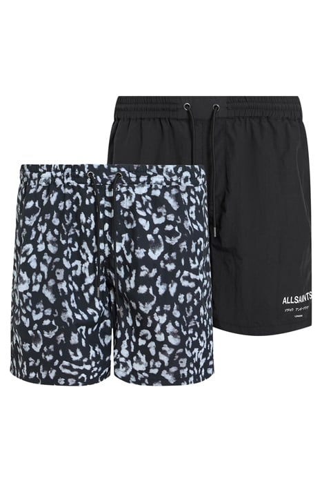 LANI 2 PK SWIMSHORT JET BLK/JET BLK 3