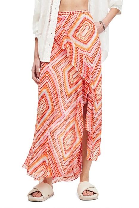 SARA LUISA SKIRT BLOOD ORANGE 1