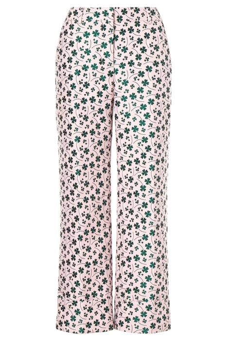 FOUR LEAF CLOVER JACQUARD TROUSERS PINK 3