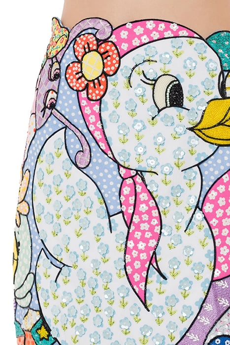 COUTURE MENAGERIE PATCHWORK SKIRT MULTICOLOR 4