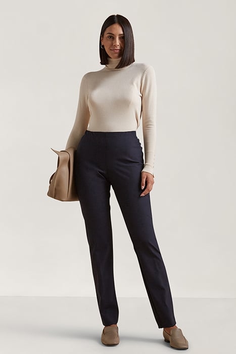 SLIM TECHNICAL FABRIC TROUSERS BLUE 2