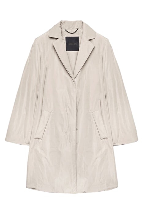 TAFFETA TRENCH COAT WITH LIGHT PADDING NATURAL 4