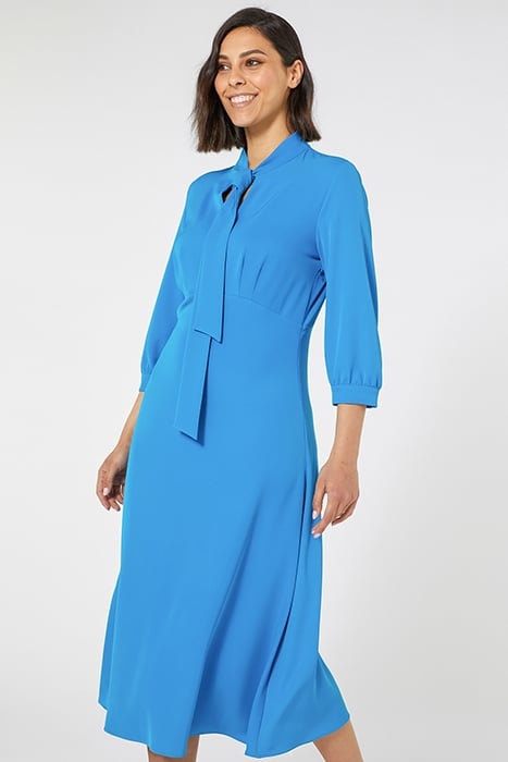 LONG DRESS WITH BOW BLUE 1