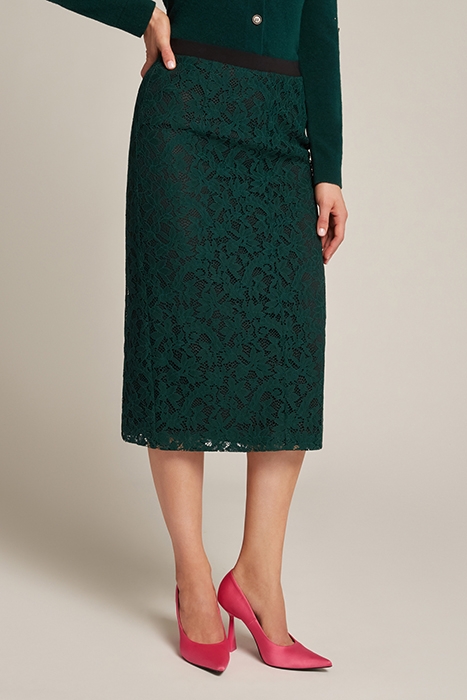 MACRAME LACE SKIRT GREEN 1