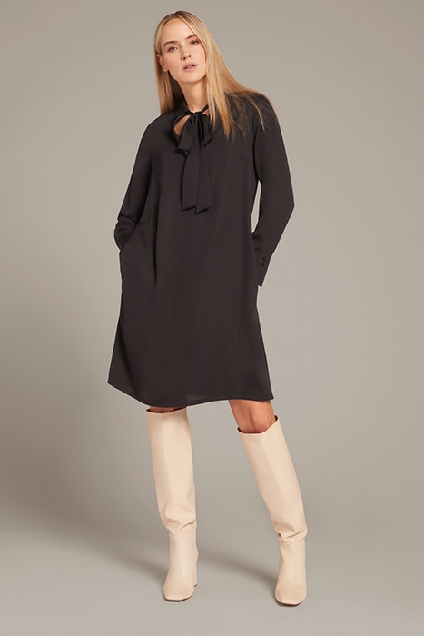 CHEMISIER DRESS WITH SASH BLACK 2