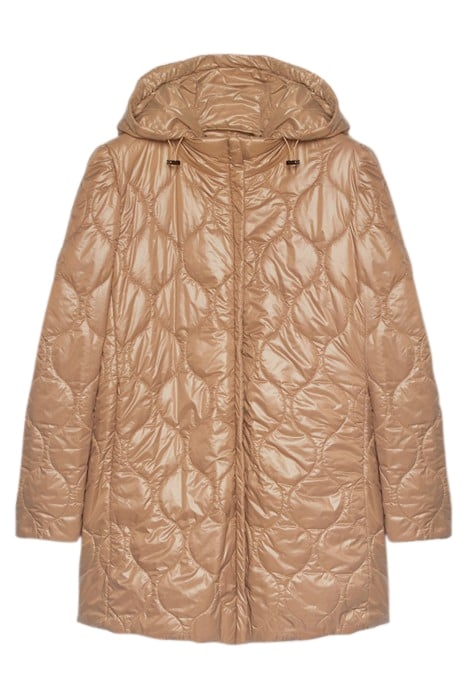 LUXURY QUILTED JACKET WITH HOOD NATURAL 4