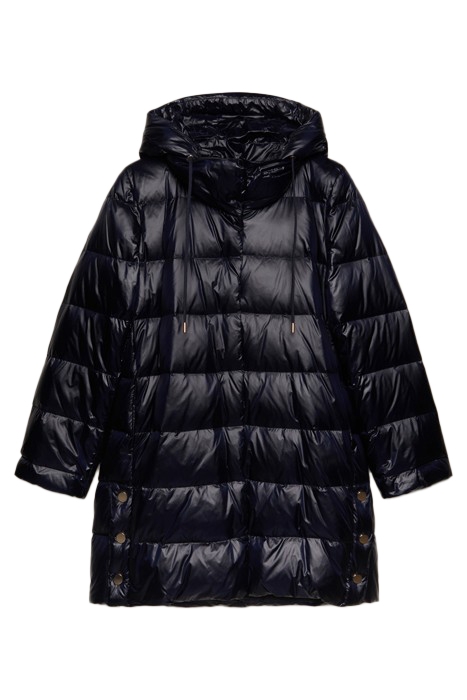 DOWN JACKET WITH SIDE SNAP BUTTONS BLUE 4