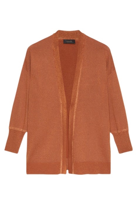 LUREX ECOVERO™ VISCOSE CARDIGAN ORANGE 4