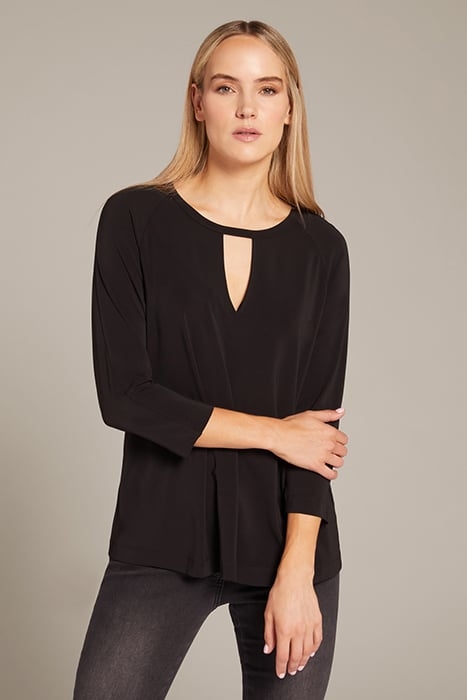 T-SHIRT WITH CUT OUT DETAIL BLACK 1