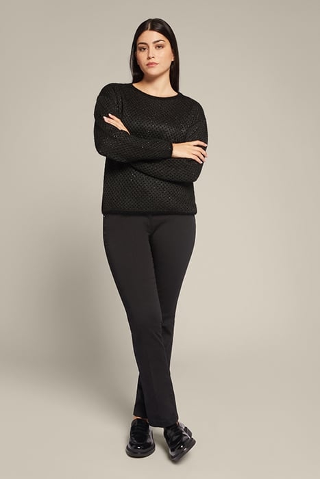 MOHAIR SWEATER WITH SEQUINS BLACK 3