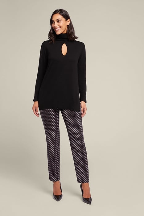 TURTLENECK SWEATER IN FINE YARNS BLACK 2