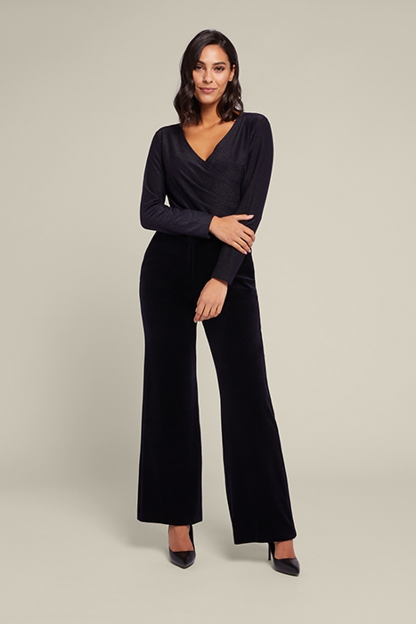 LUREX T-SHIRT WITH FRONT CROSS OVER BLUE 3