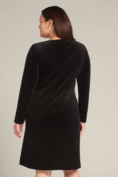 VELVET DRESS BLACK 2