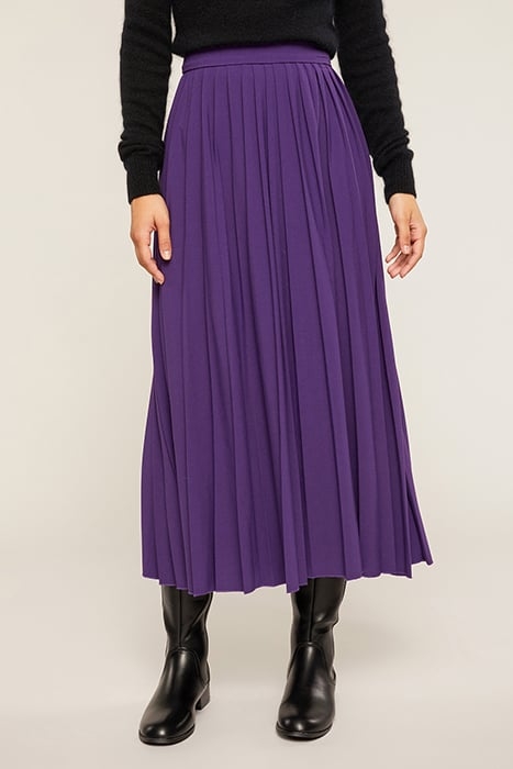 PLEATED MIDI SKIRT VIOLET 1