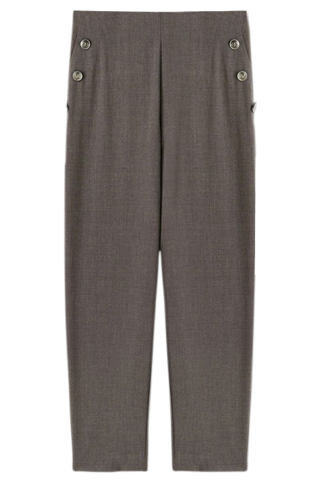 FLOWING TROUSERS WITH BUTTON FEATURE GREY 3