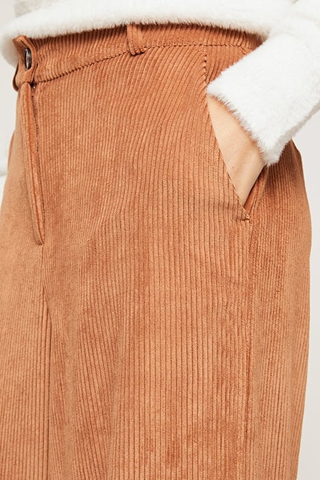 CORDUROY PALAZZO TROUSERS ORANGE 4