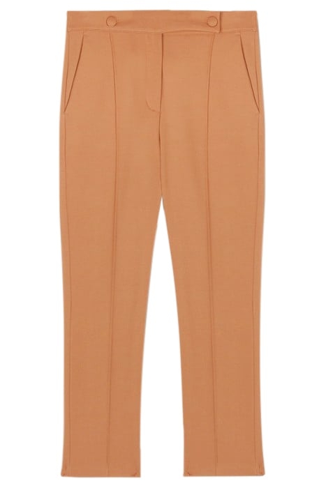 SOLID COLOUR REGULAR LEG TROUSERS NATURAL 3