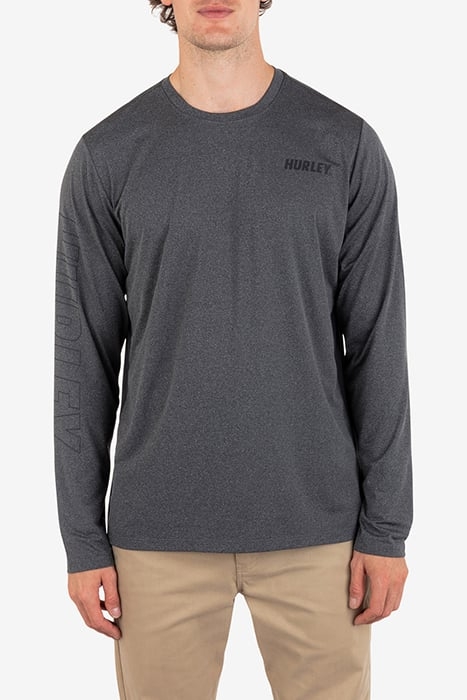H2O-DRI EASTON FASTLANE LONG SLEEVE BLACK HEATHER 1