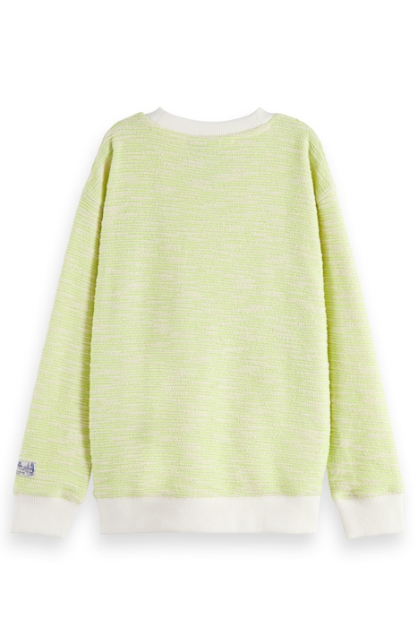 RELAXED-FIT STRUCTURED FELPA SWEATSHIRT LIGHTHOUSE LIME 2