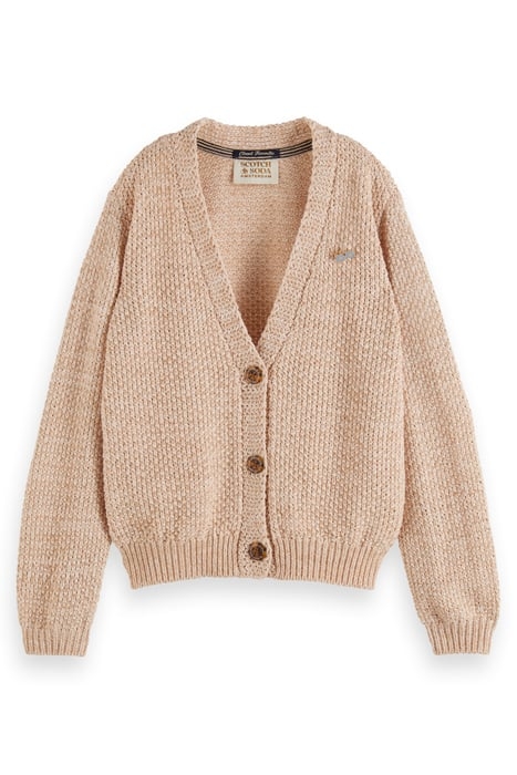 LUREX BLEND CARDIGAN SAND MELANGE 1