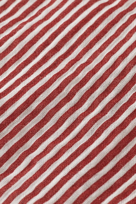 TIE DETAIL CRINKLE COTTON TANK TERRACOTTA STRIPE 3