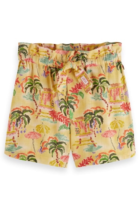 ALL-OVER PRINTED LINEN SHORTS SUNSHINE SURF 1