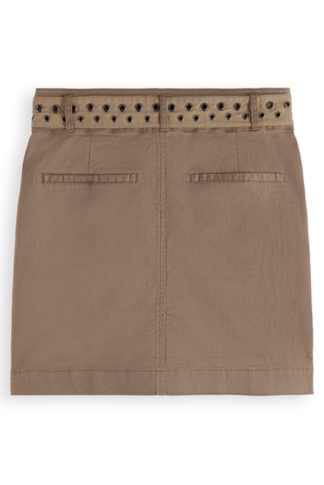 HIGH-RISE CARGO MINI SKIRT LIGHT ARMY 4