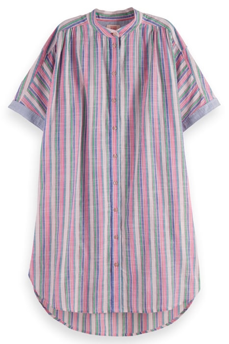 STRIPED OVERSIZED BEACH SHIRT DRESS BEACH STRIPE 4