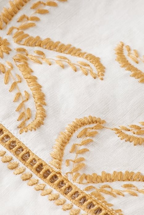 EMBROIDERED LINEN CROP TOP STARFISH EMBROIDERY 3