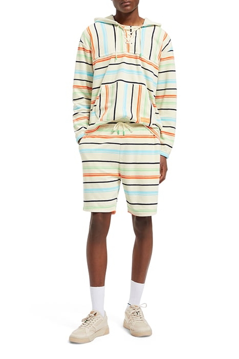TOWELLING SWEATSHORTS MULTICOLOUR STRIPE 3