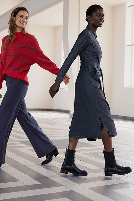 DRESS WOVEN LONG 23001948 ANTHRA 8