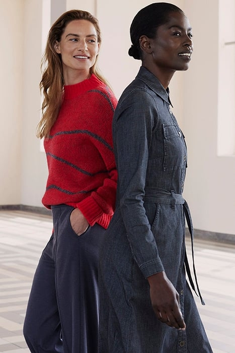 DRESS WOVEN LONG 23001948 ANTHRA 7