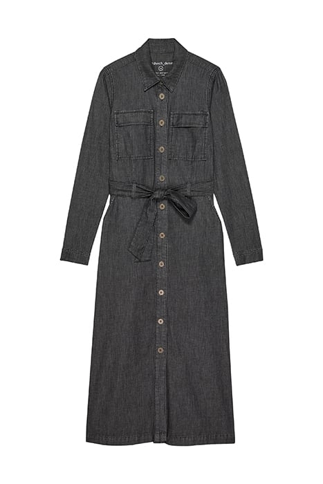 DRESS WOVEN LONG 23001948 ANTHRA 3