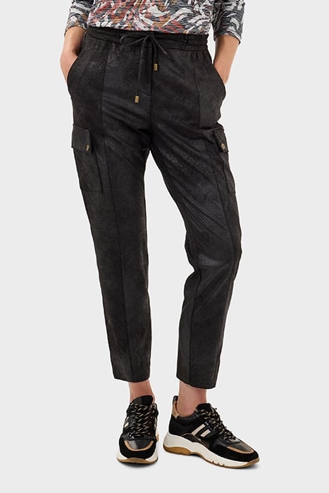 TROUSER WOVEN LONG 24001828 ALMOST BLACK 1