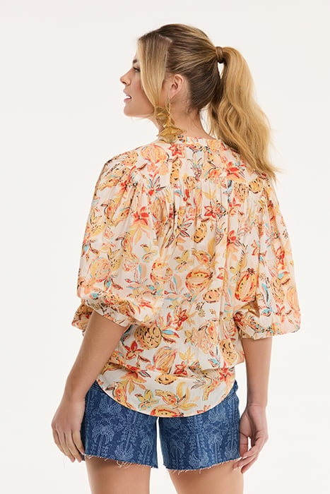 EVELYN BLOUSE FRUITY BLUES ORANGE FRUITY BLUES 2