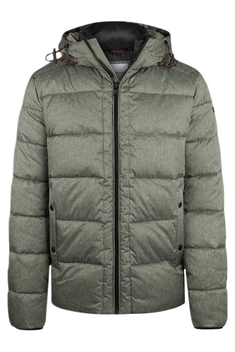HOODED BOMBER PINE GREEN 1