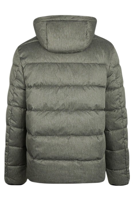 HOODED BOMBER PINE GREEN 2