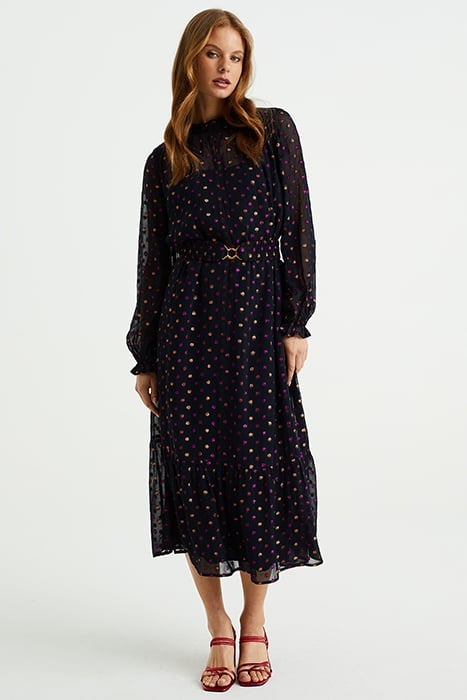 DRESS MID LENGTH BLACK 1