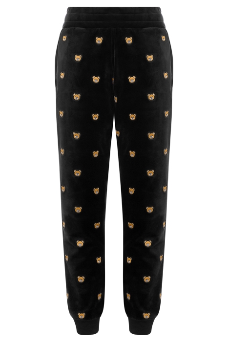 ALLOVER TEDDY EMBROIDERY CHENILLE JOGGERS BLACK 3