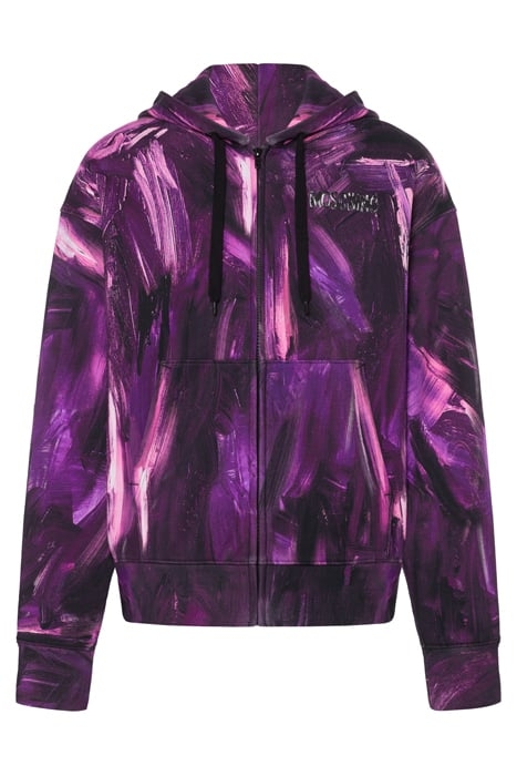 PAINTING ZIP SWEATSHIRT BLACK 3