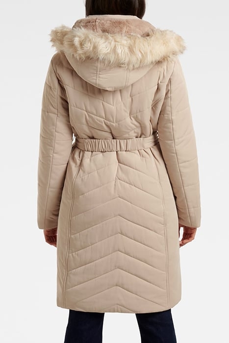 PIA LONGLINE QUILTED PUFFER CAMEL 2