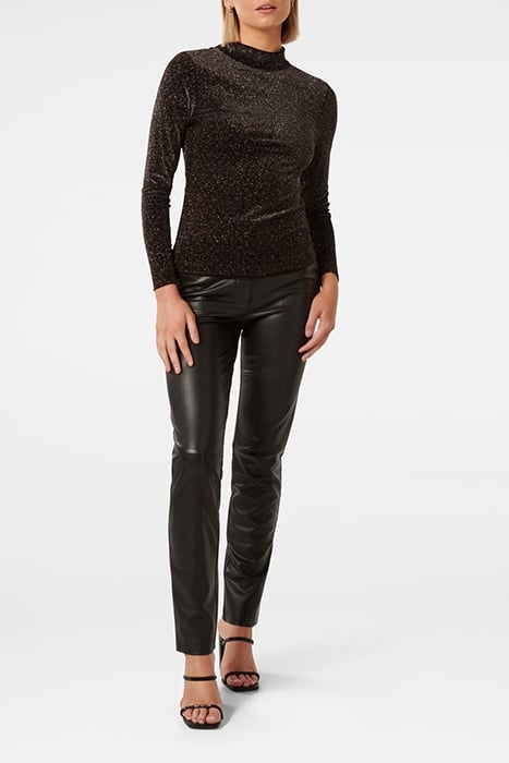 MARINA VELVET HIGH NECK TOP BLACK 3