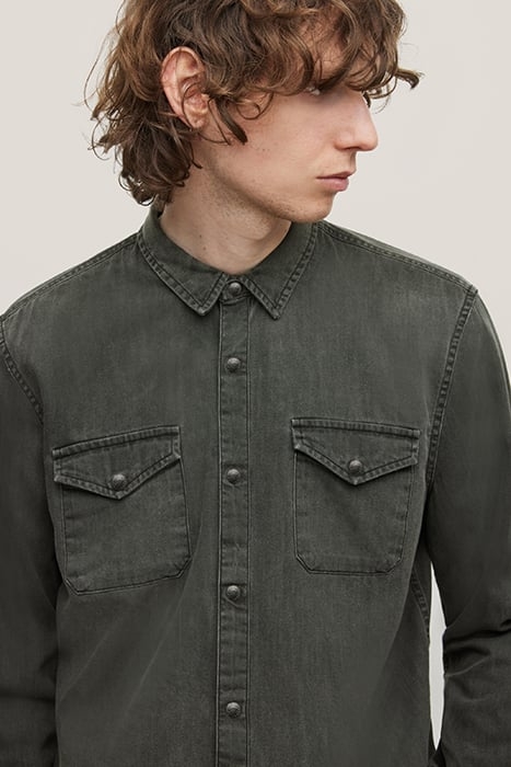 MARSHALL REGULAR FIT LS WESTERN SPORT SH MINERAL BLK 2