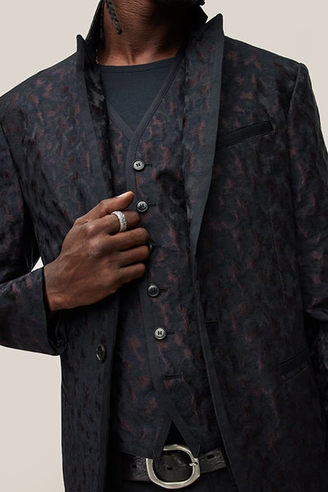 SLIM FIR BTN FRONT CLOSURE JACKET WITH S MERLOT 2