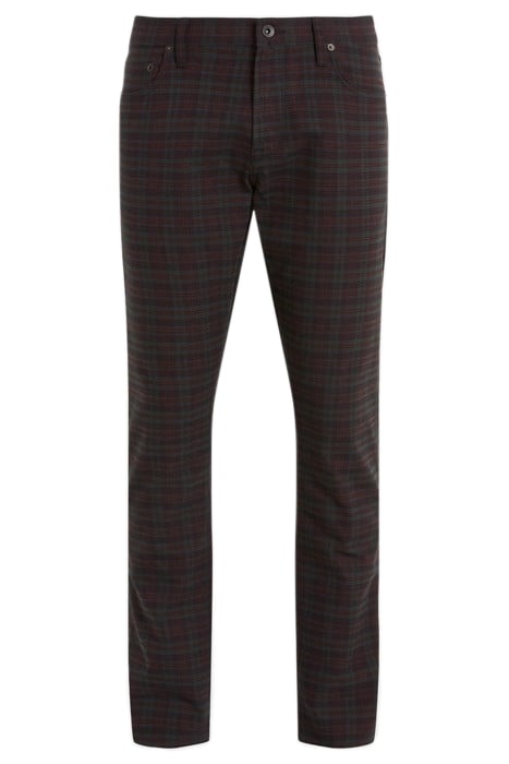 J701 - REGULAR FIT - PLAID MERLOT 2