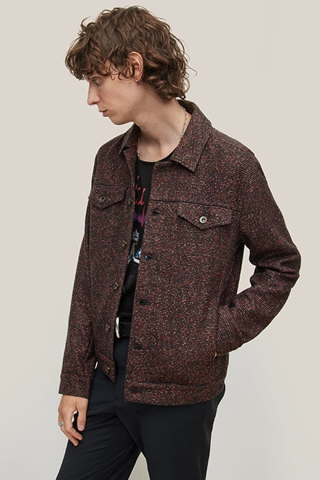 EVANS TRUCKER - MODERN TRUCKER JACKET SH RED RUM 1