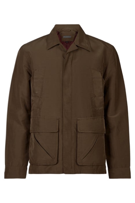 JESSIE JACKET - CONCEALED CF CLOSURE WAI WOOD BROWN 1