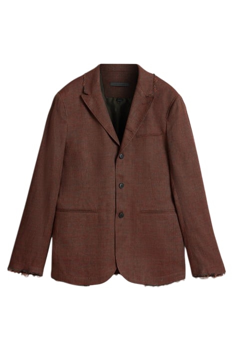 SLIM FIT LAPEL JACKET WITH BESOM CHEST P TOMATO 2