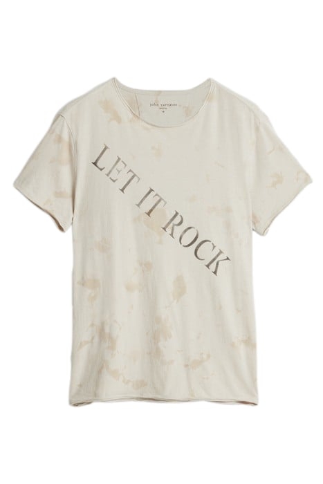 SS RAW EDGE TEE - LET IT ROCK FOSSIL GREY 2